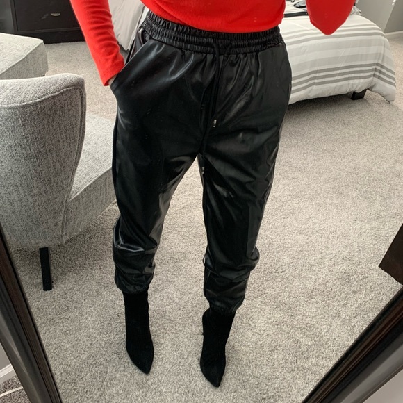 Eilly Bazar Pants - “Leather” joggers